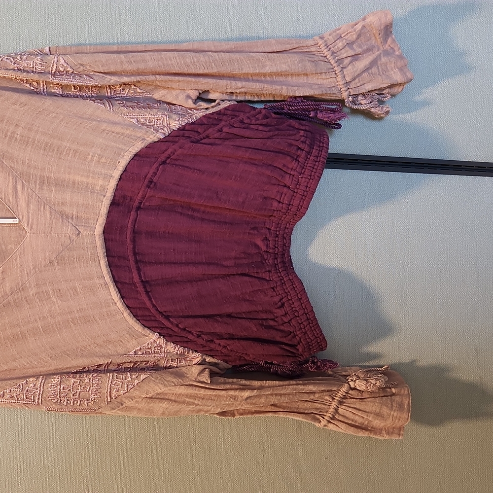 Free People Long Sleeve Top Size Medium - Picture 3 of 16